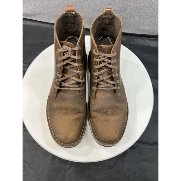 Clarks Desert Bushacre Ankle Boots 6-Eye Lace Up Brown Leather Men Size 7.5 - Picture 7 of 16